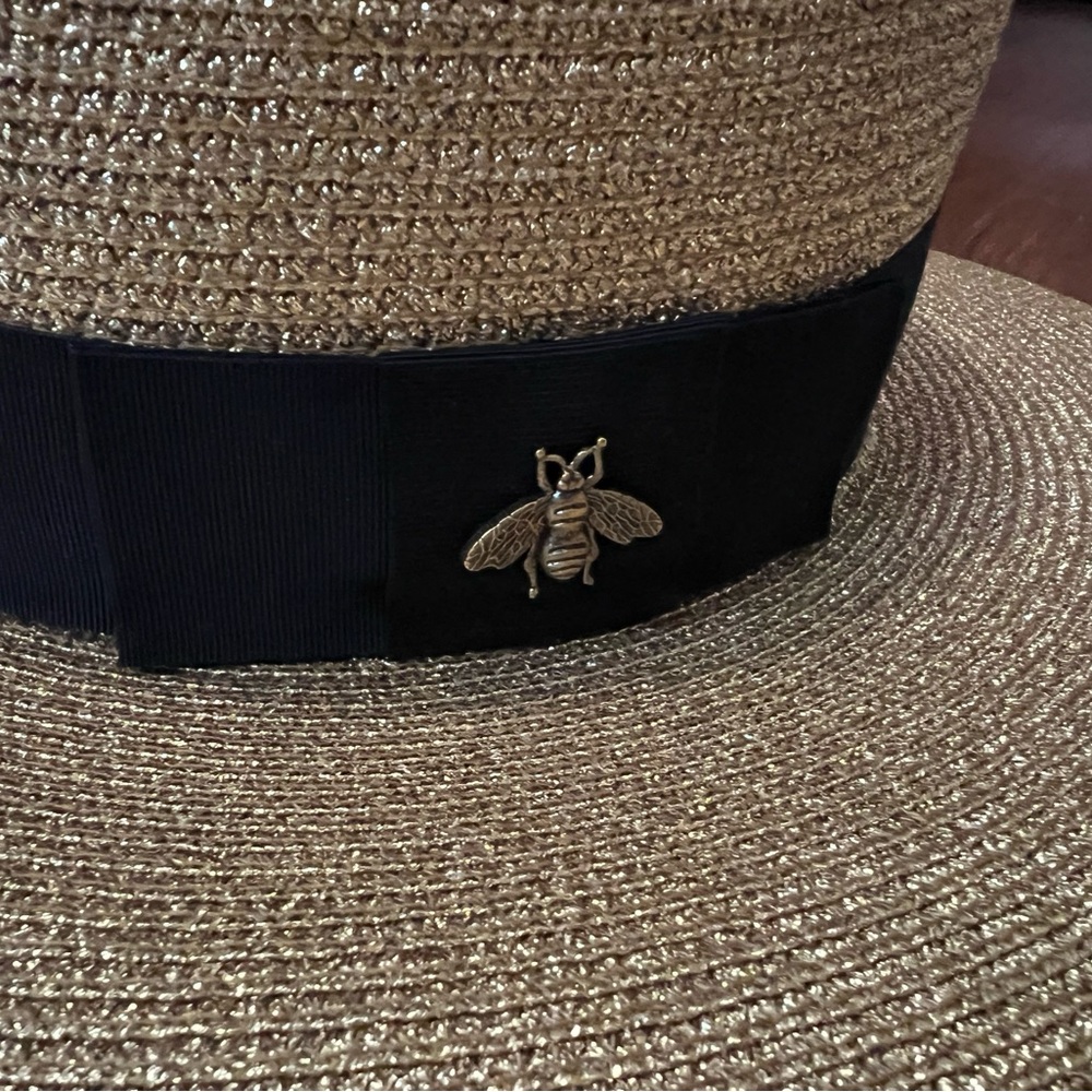 Auth Gucci lame straw hat - Picture 9 of 10